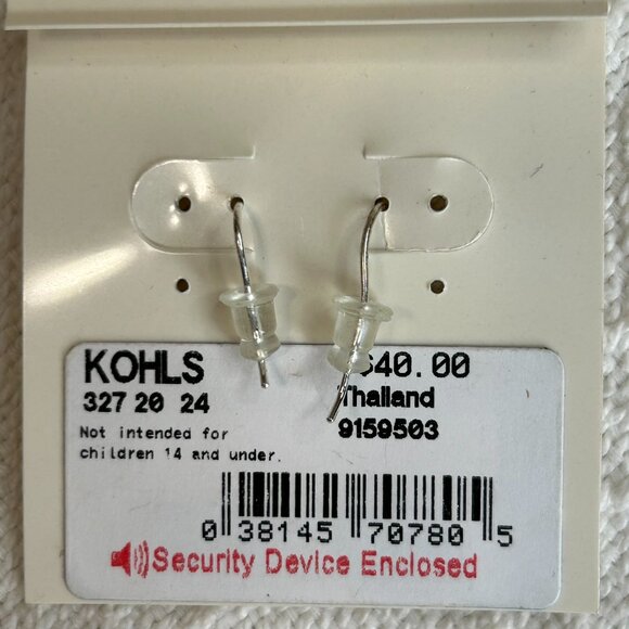 Sterling .925 filigree earrings. NWT. (359) - Picture 3 of 4